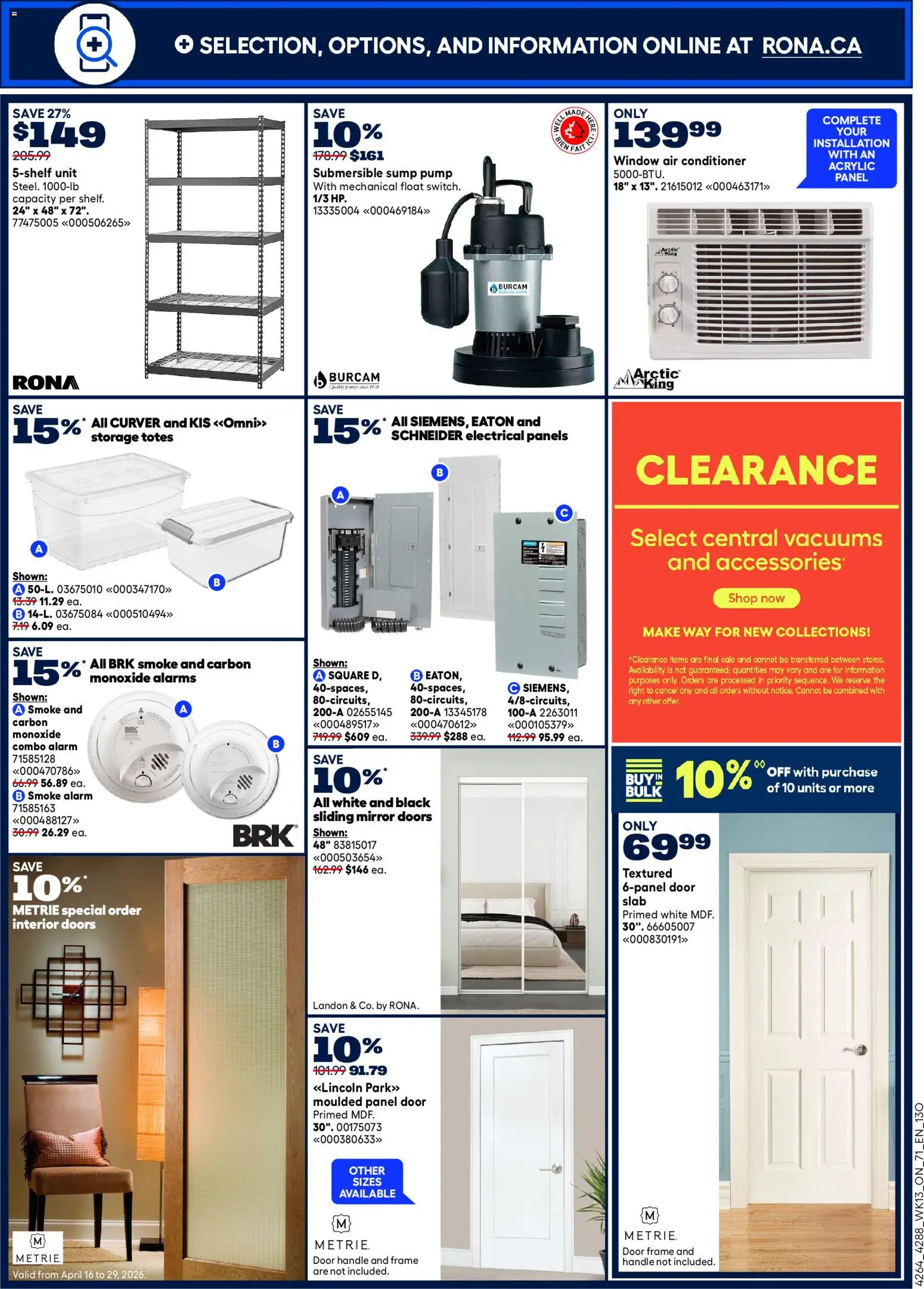 Rona weekly flyer - page 16- valid from Apr 23, 2026