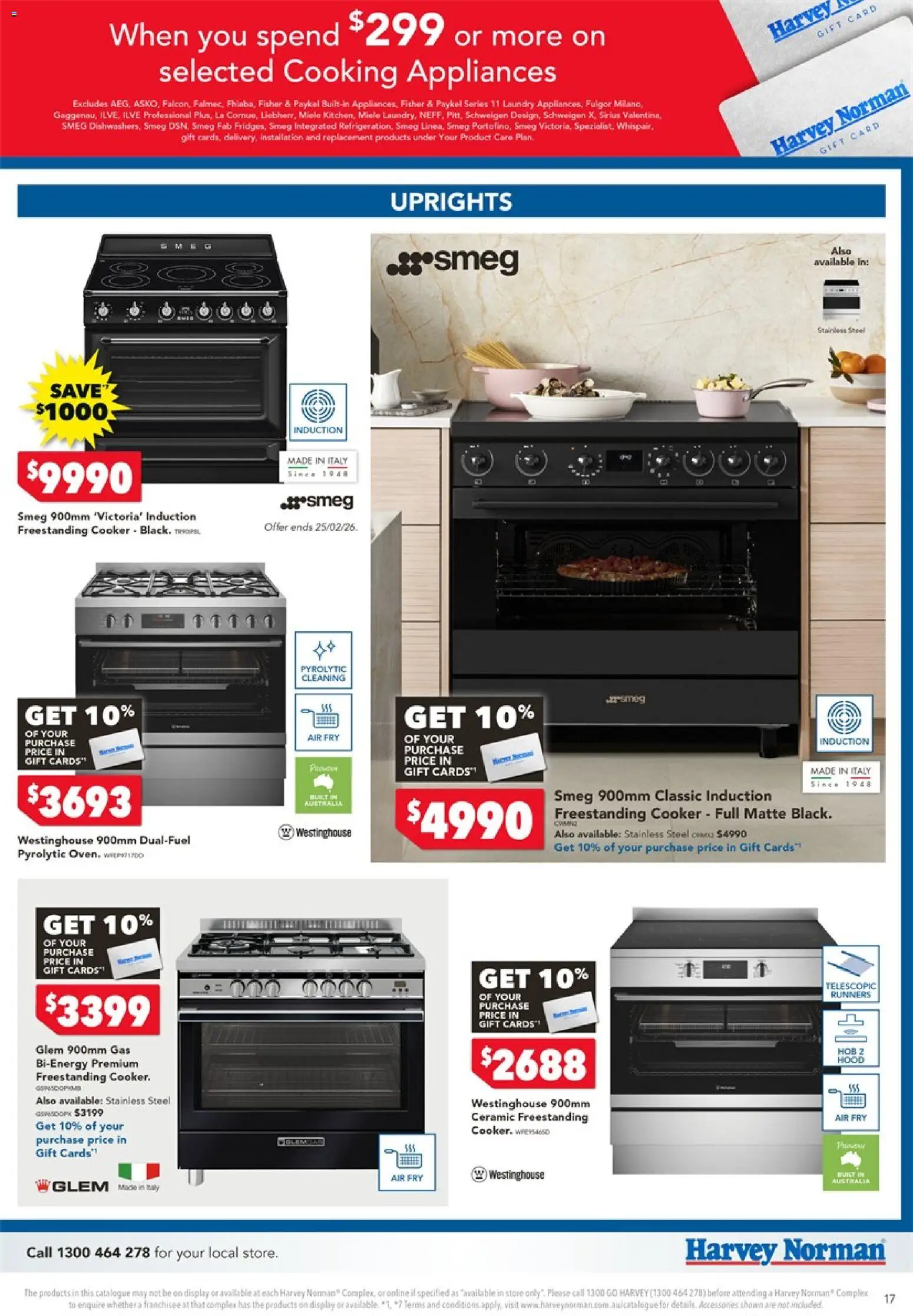 Harvey Norman Cooking Gift Card - page 17- valid from 20/02/2026
