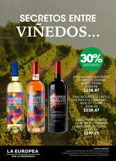 La Europea - Catálogo Secretos entre viñedos válido desde 14/10/2025