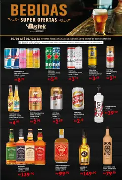 Pré-visualização Bistek Supermercados - Ofertas Bebidas válida a partir de 30/01/2026