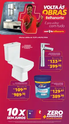 Pré-visualização Telhanorte - Ofertas atuais válida a partir de 15/01/2026
