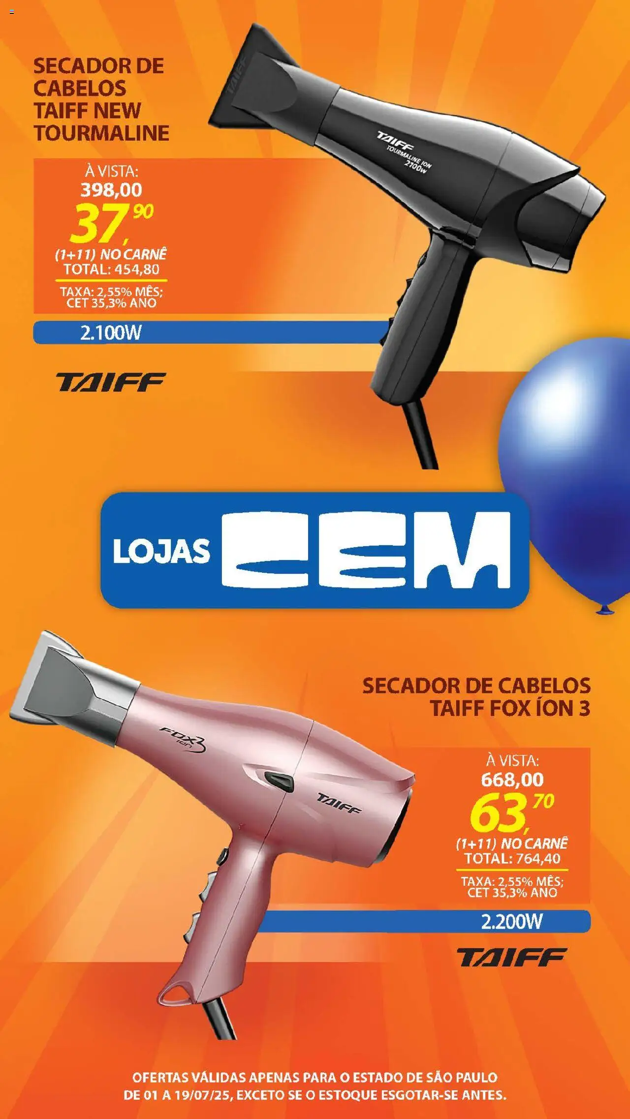 Lojas Cem - Ofertas da semana  - página 129- válido a partir de 01/07/2025
