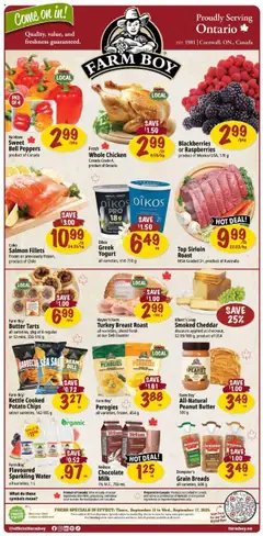 Preview Farm Boy weekly flyer / circulaire valid from Sep 11, 2025