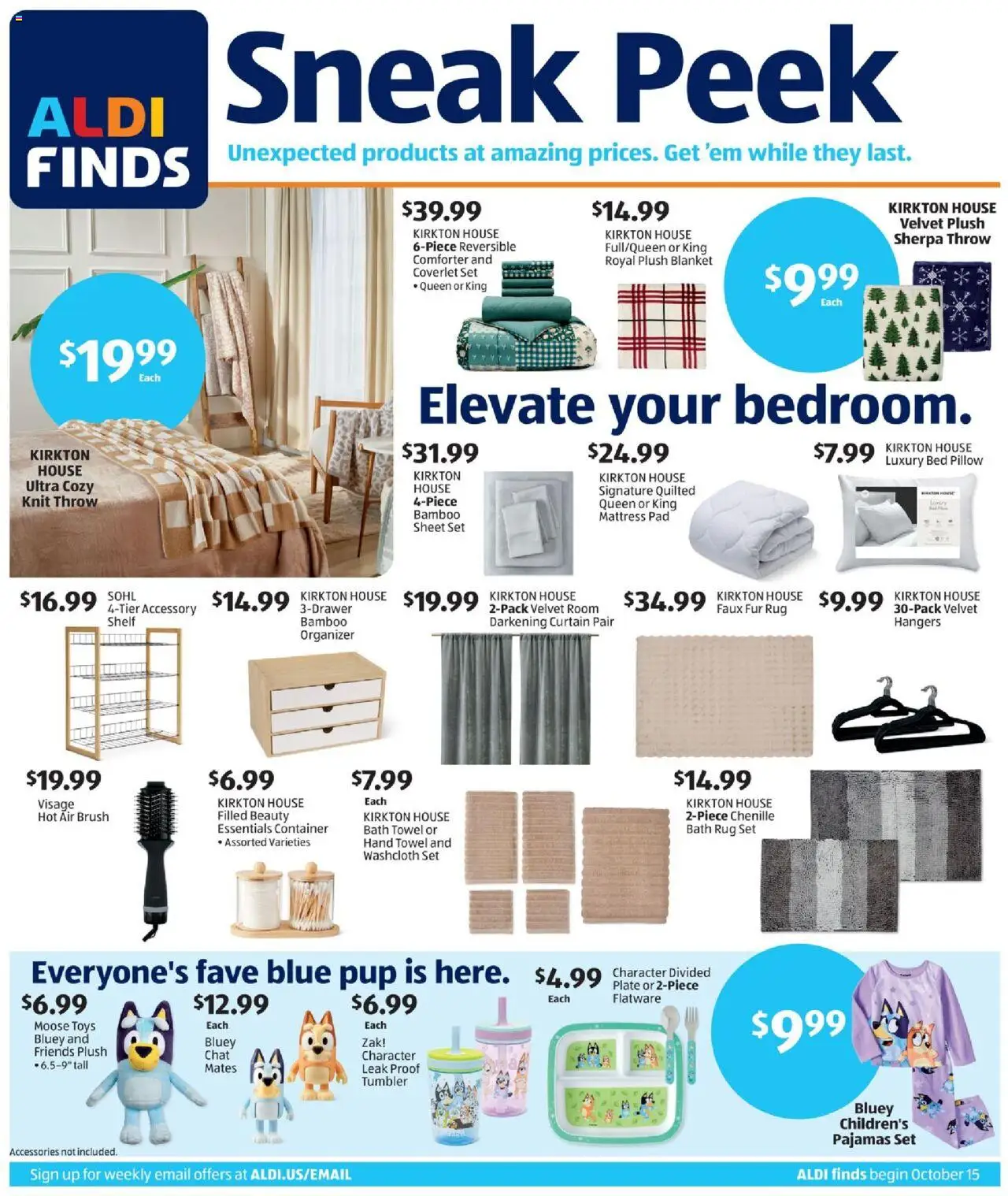 Aldi In Store Ad - page 1- valid from 10/15/2025