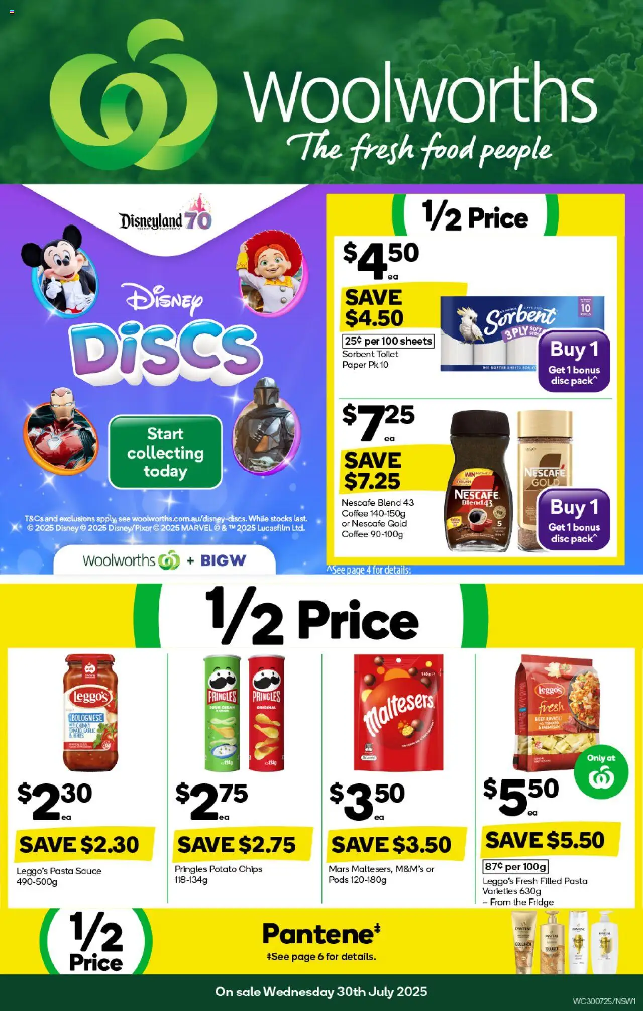 Weekly catalogue Woolworths NSW 30/07 - page 1- valid from 30/07/2025