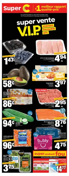 Preview Super C weekly flyer / circulaire valid from Nov 20, 2025