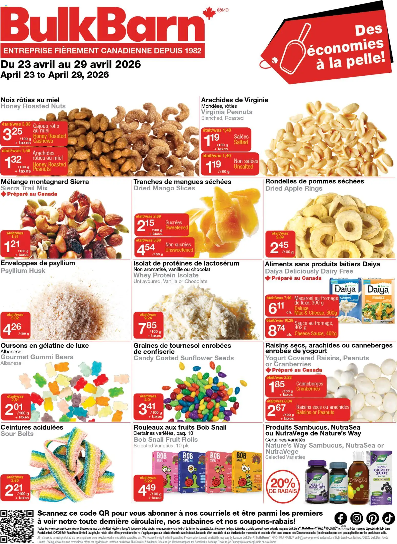 Bulk Barn weekly flyer / circulaire - page 1- valid from Apr 23, 2026