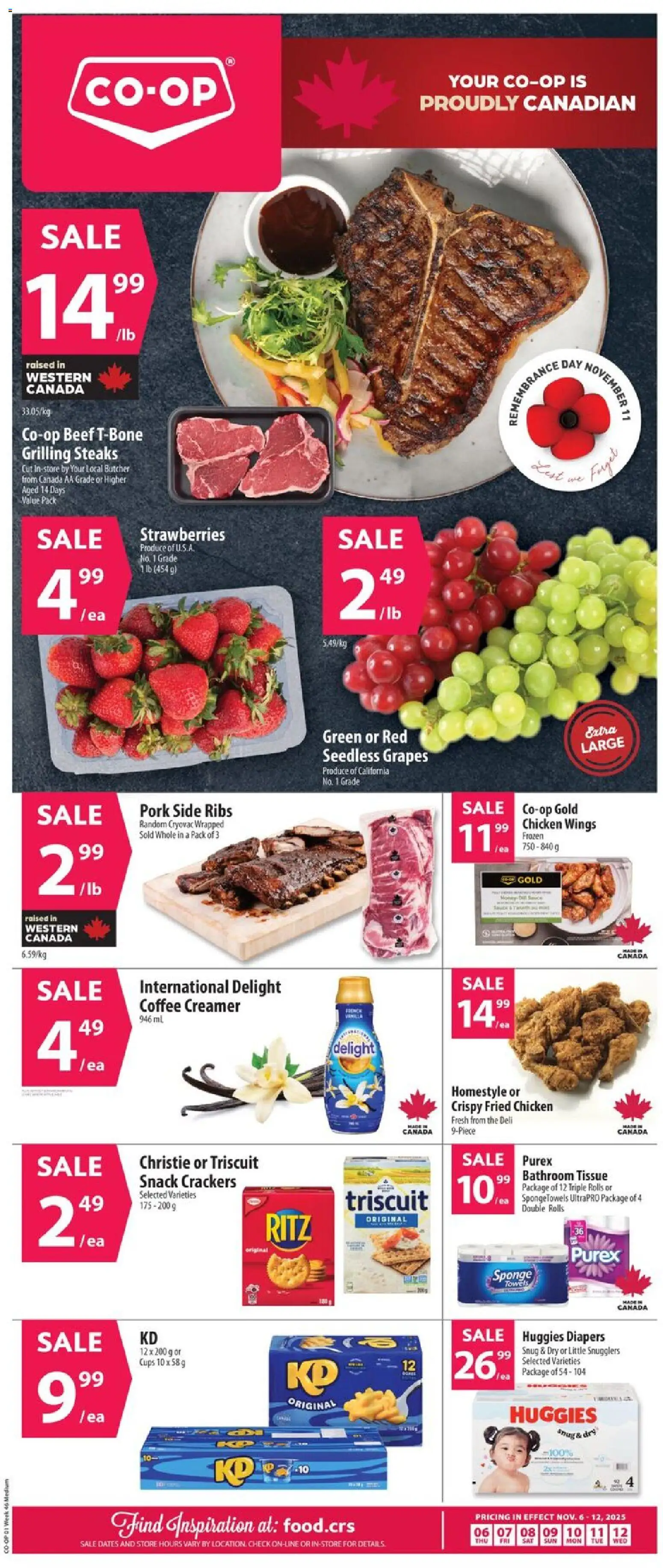 Co-op Food weekly flyer / circulaire - page 1- valid from Nov 6, 2025