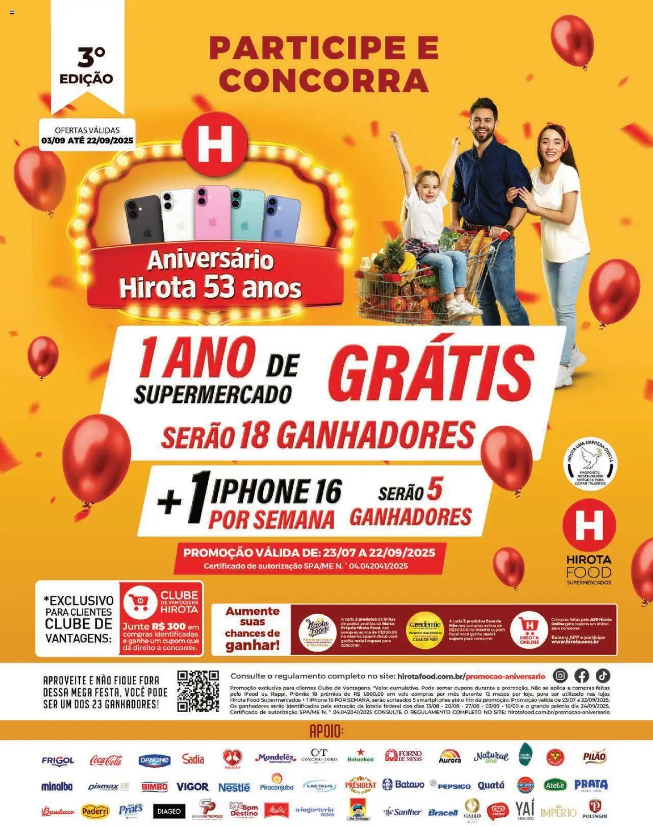 Hirota Food - Ofertas Especial Aniversário - página 1- válido a partir de 03/09/2025
