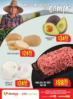 Soriana - Martes y Miércoles del Campo Híper: Ags, Nay, Jal, Qro, Col, Mich, Gto, Hgo, Tlax, Mor, Pue, Gro, Oax, Edo. de Mex, Vall válido desde 04/11/2025