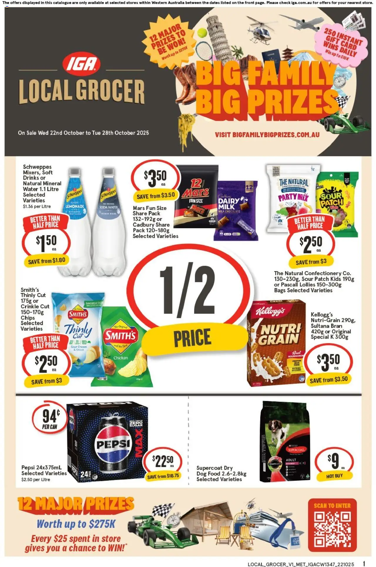 IGA Local Grocer WA - page 1- valid from 22/10/2025