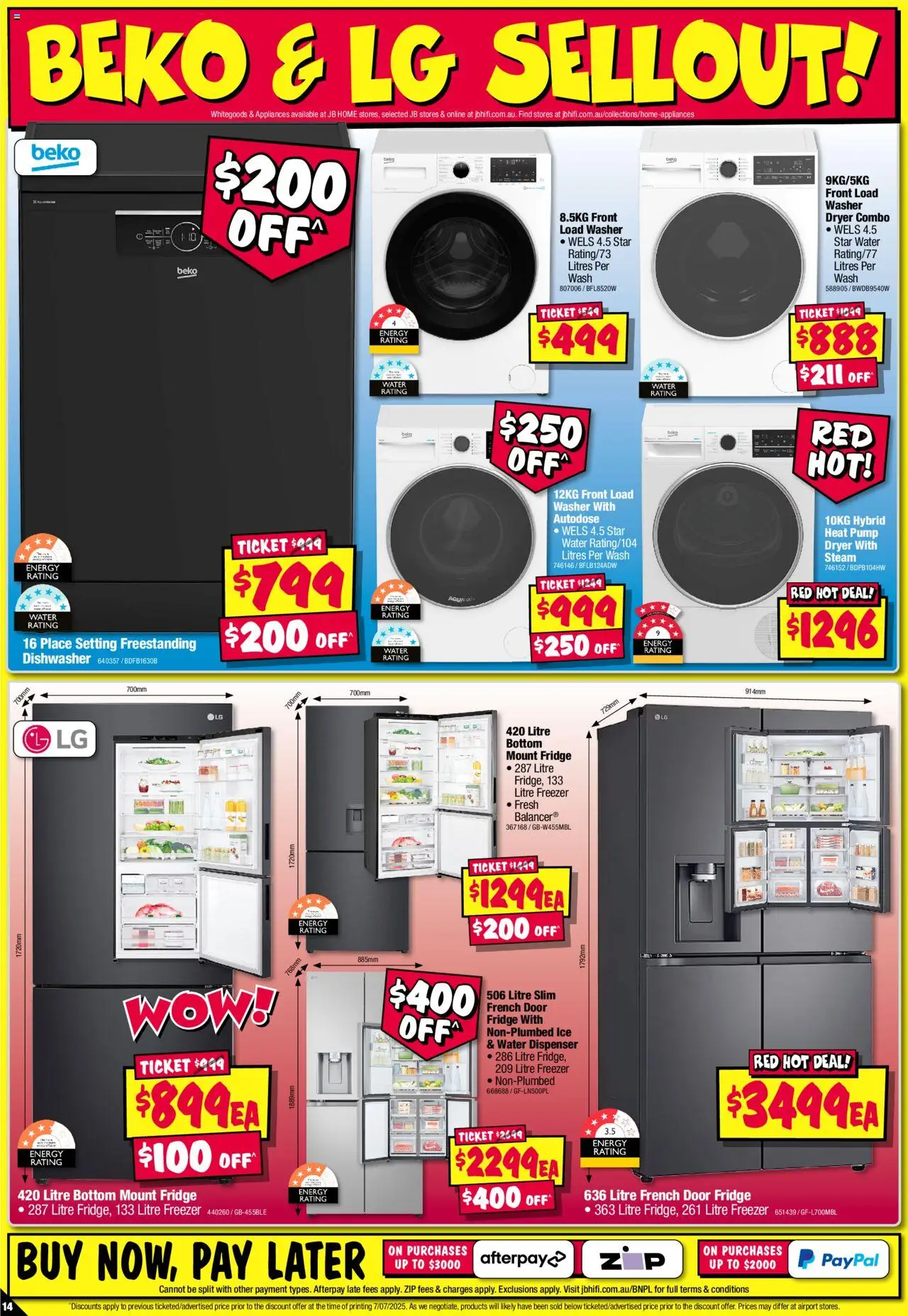 JB Hi-Fi Home Appliance Sellout - page 14- valid from 17/07/2025