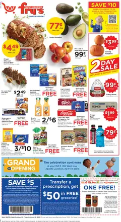Preview Fry's Food Weekly Ad valid from 10/22/2025