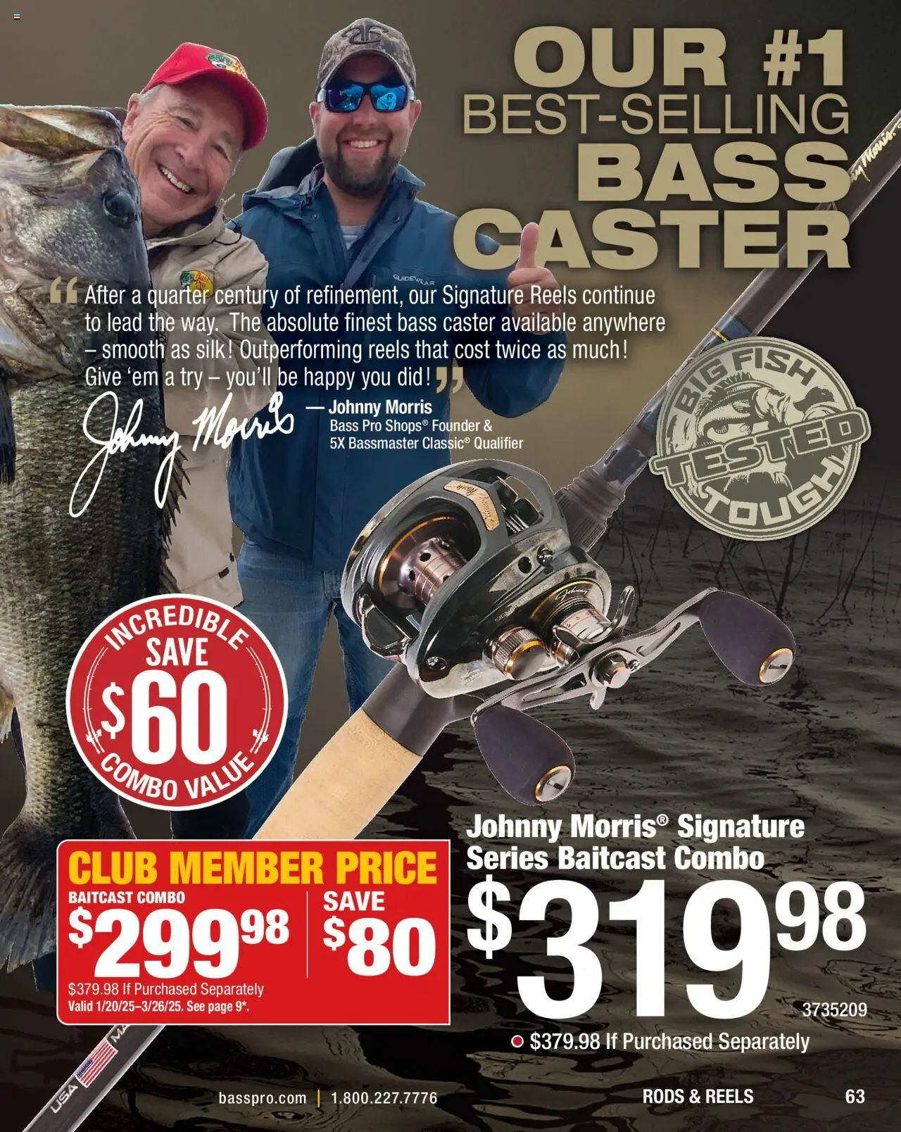 Cabela's Spring Fishing Master 25 - page 63- valid from 01/27/2025