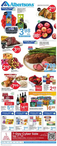 Preview Albertsons Weekly Ad valid from 09/17/2025