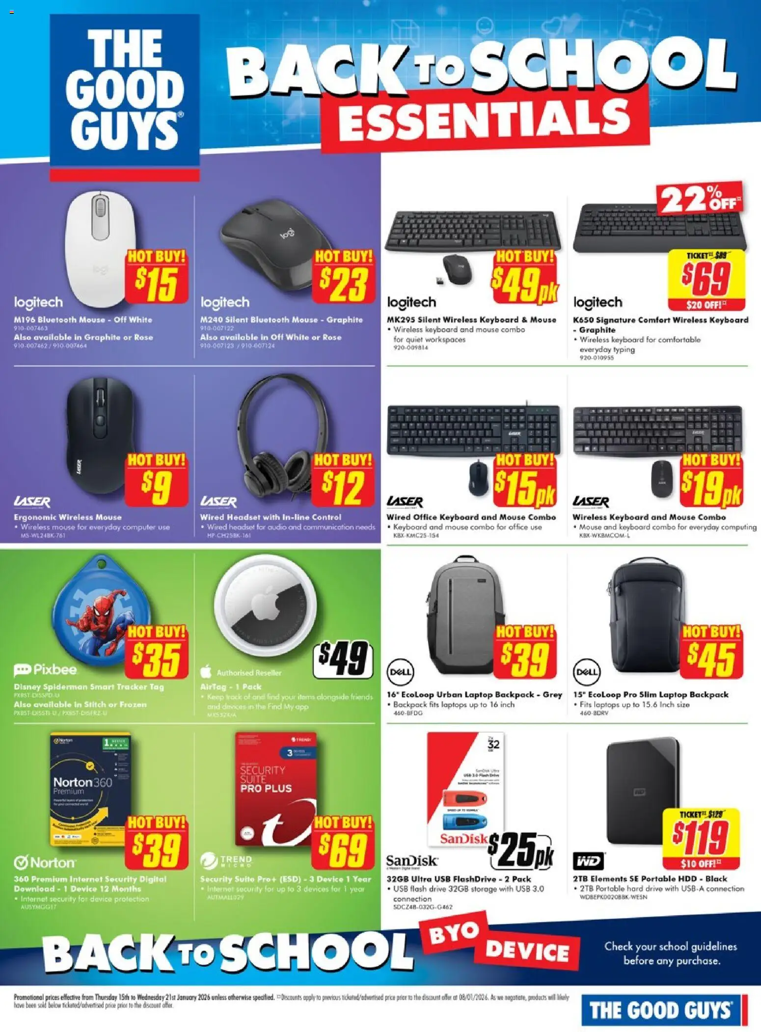 The Good Guys - Back to School Essentials - page 8- valid from 14/01/2026