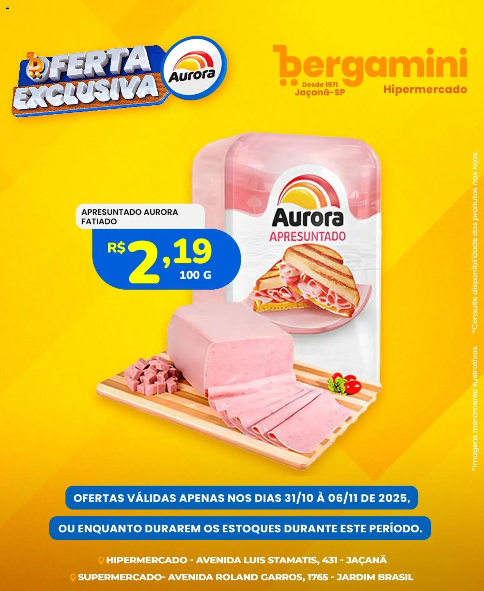 Supermercado Bergamini - Ofertas Aurora - página 1- válido a partir de 31/10/2025
