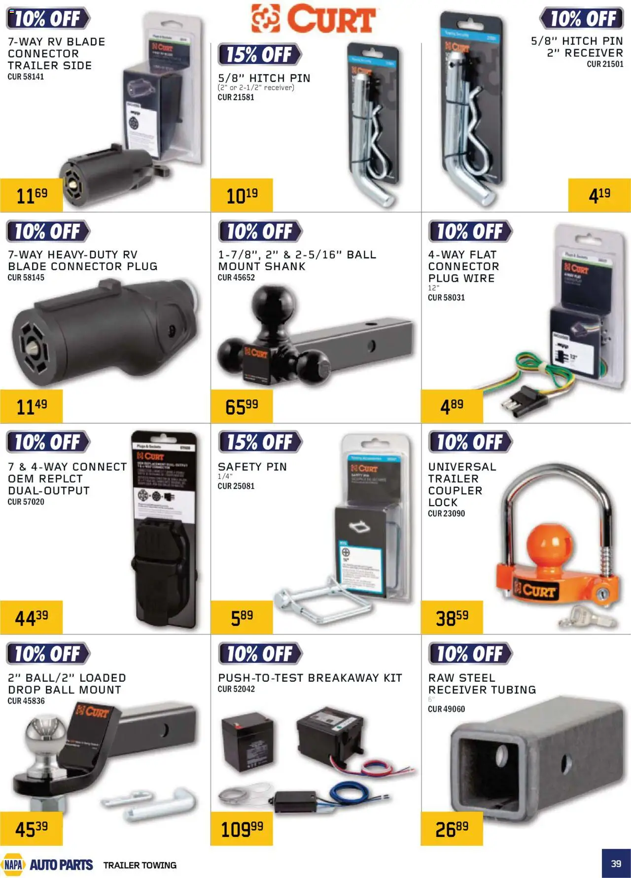 NAPA Auto Parts - Real Deals - page 39- valid from Oct 1, 2025
