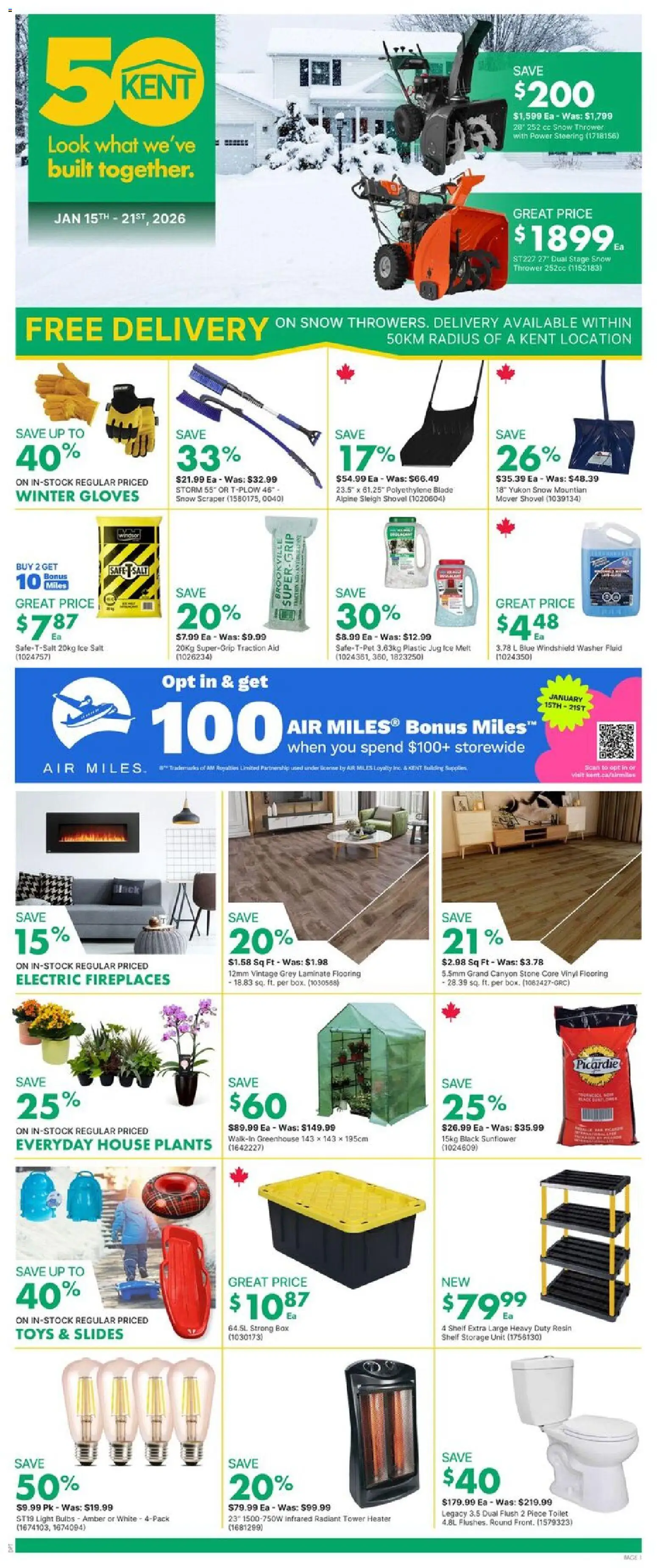 Kent weekly flyer / circulaire - page 1- valid from Jan 15, 2026