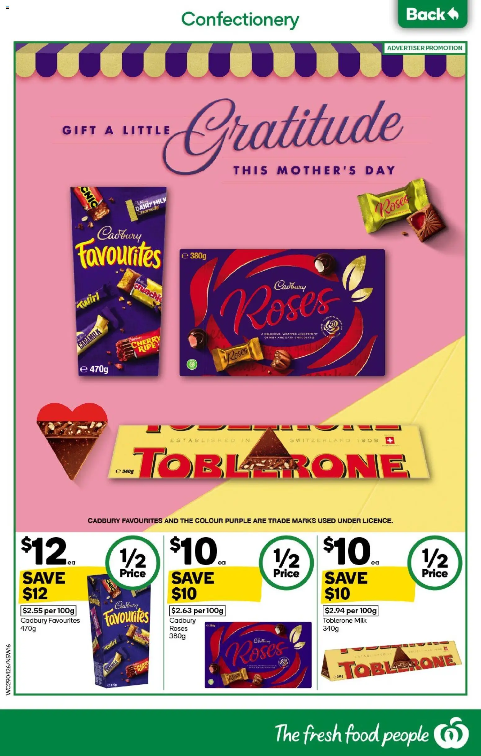 Woolworths catalogue  - page 16- valid from 29/04/2026