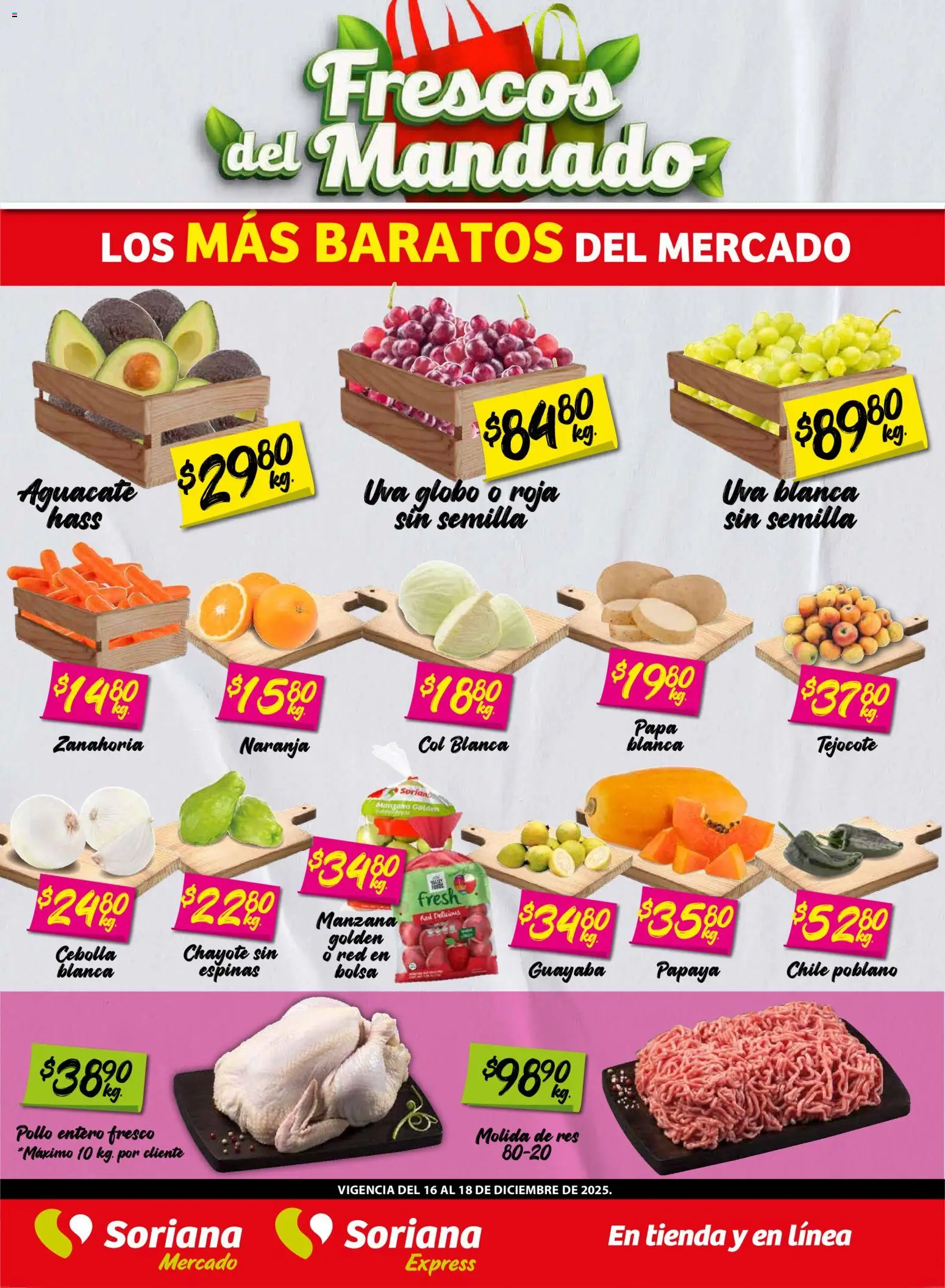 Soriana - Frescos del Mandado Mercado: Coah, Chih y Dur - página 1- válido desde 16/12/2025
