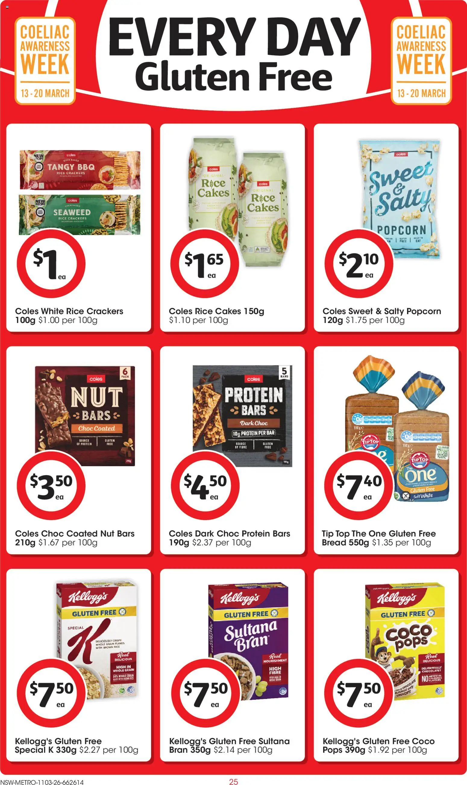 Coles catalogue  - page 25- valid from 11/03/2026