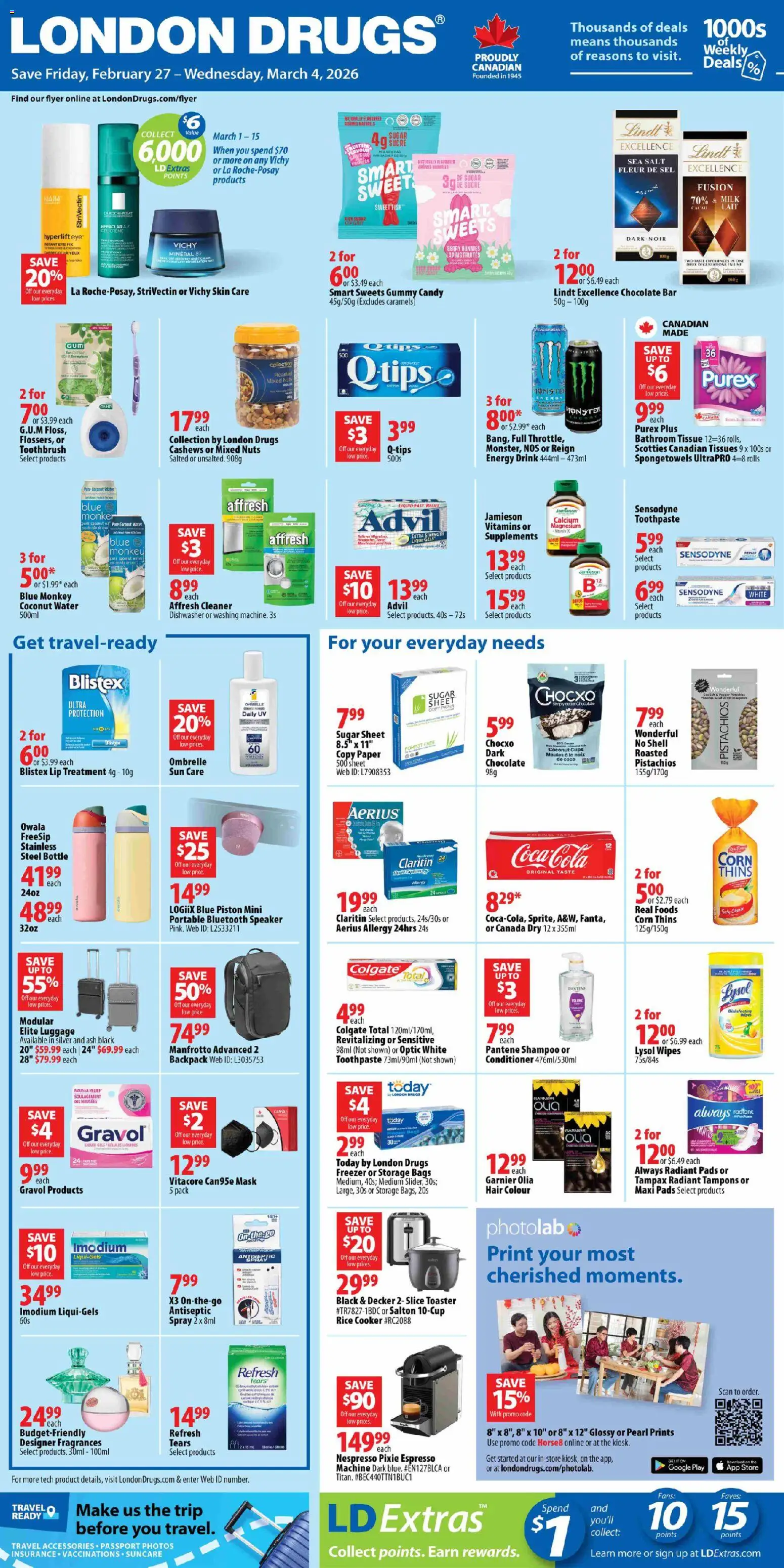 London Drugs weekly flyer / circulaire - page 1- valid from Feb 27, 2026