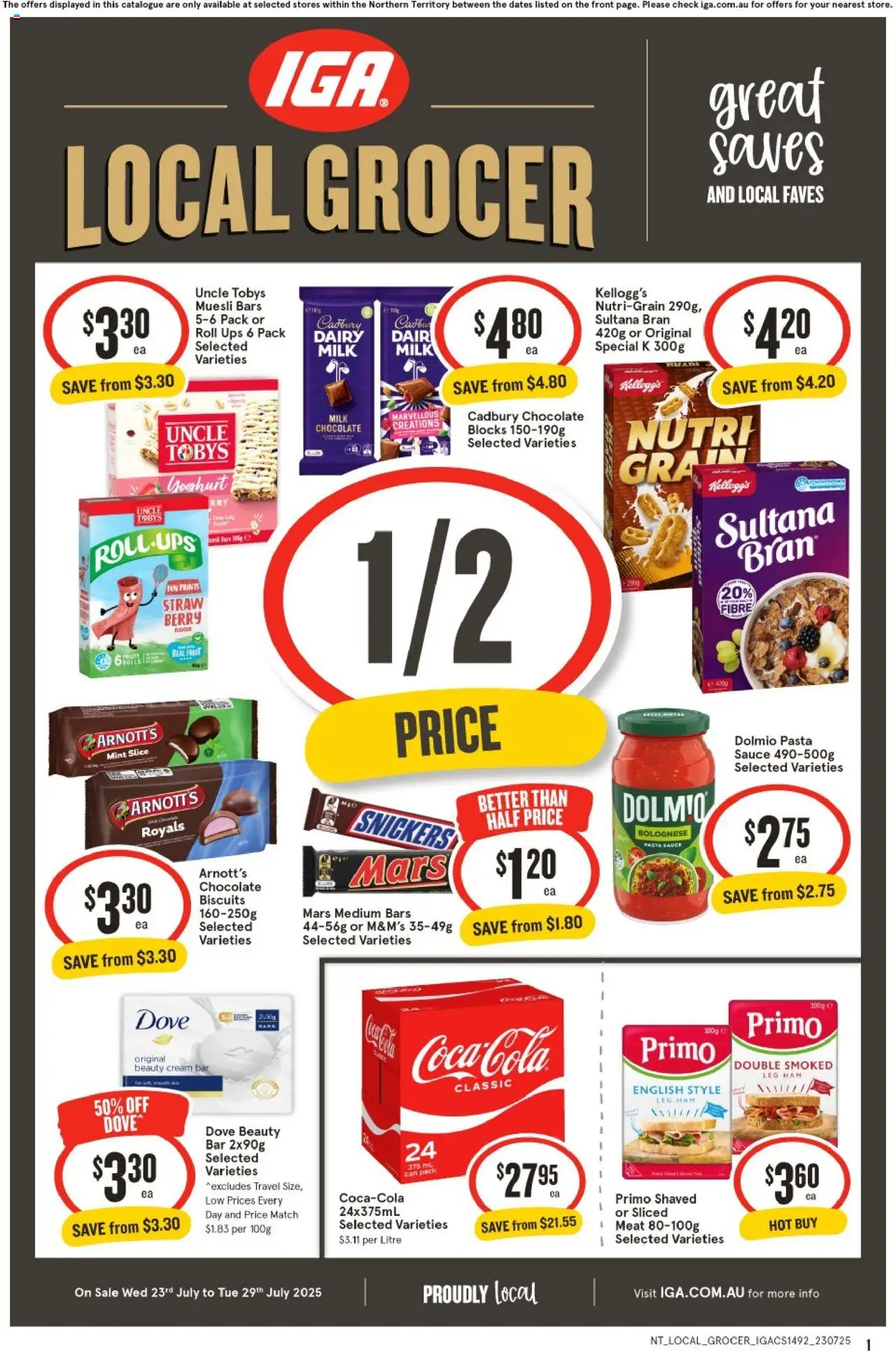 IGA Local Grocer NT - page 1- valid from 23/07/2025