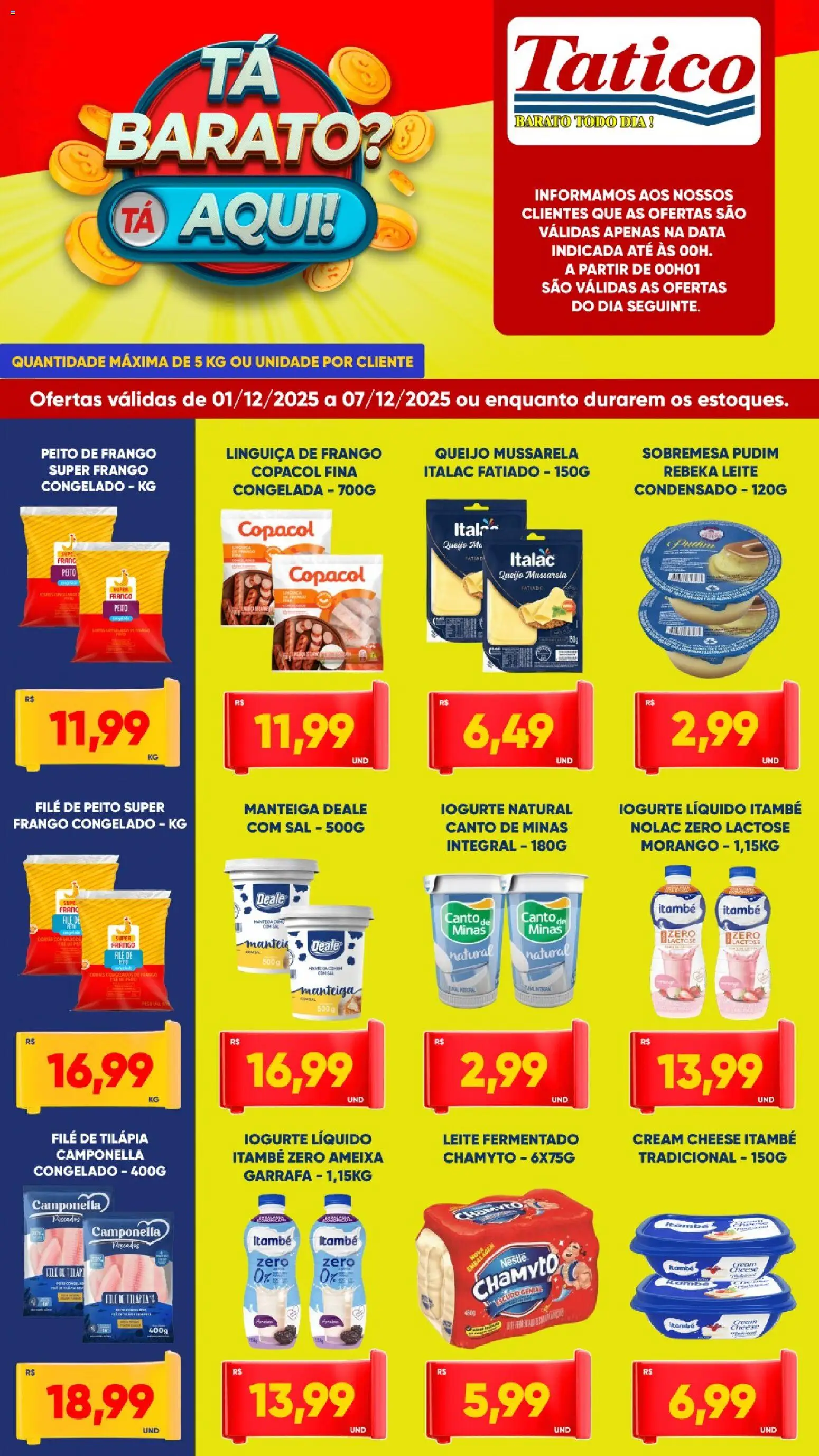 Tatico - Ofertas da semana - página 1- válido a partir de 01/12/2025

