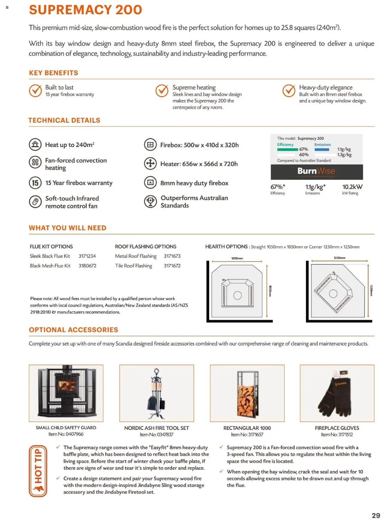 Bunnings Warehouse Scandia Range & Accessories Brochure 2025 - page 29- valid from 31/03/2025