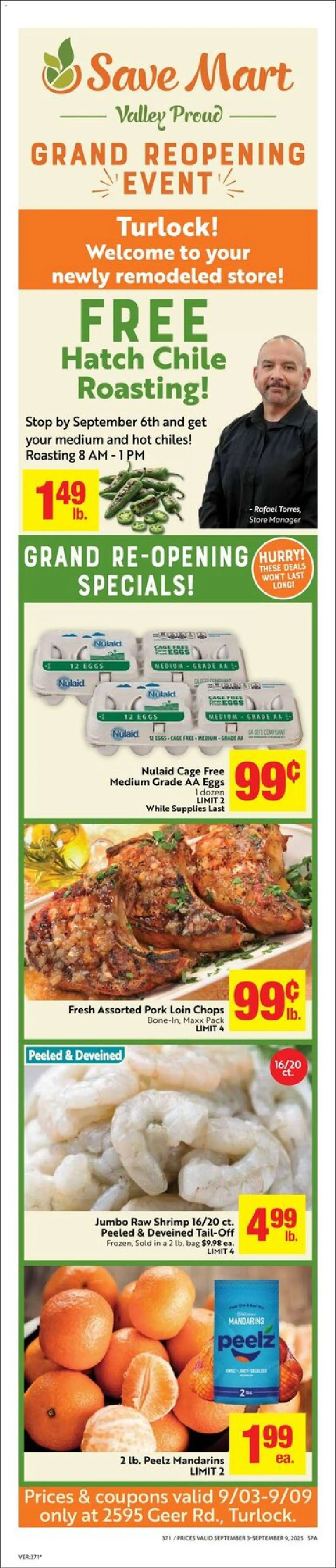 Save Mart Ad - page 1- valid from 09/03/2025