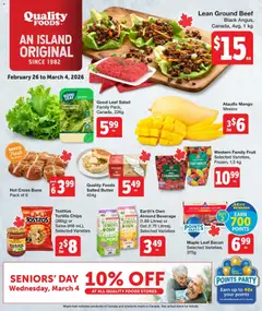 Preview Quality Foods weekly flyer / circulaire valid from Feb 26, 2026