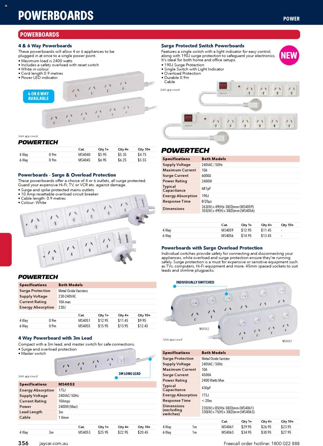 Jaycar Engineering & Scientific Catalogue 2025/2026  - page 356- valid from 09/07/2025