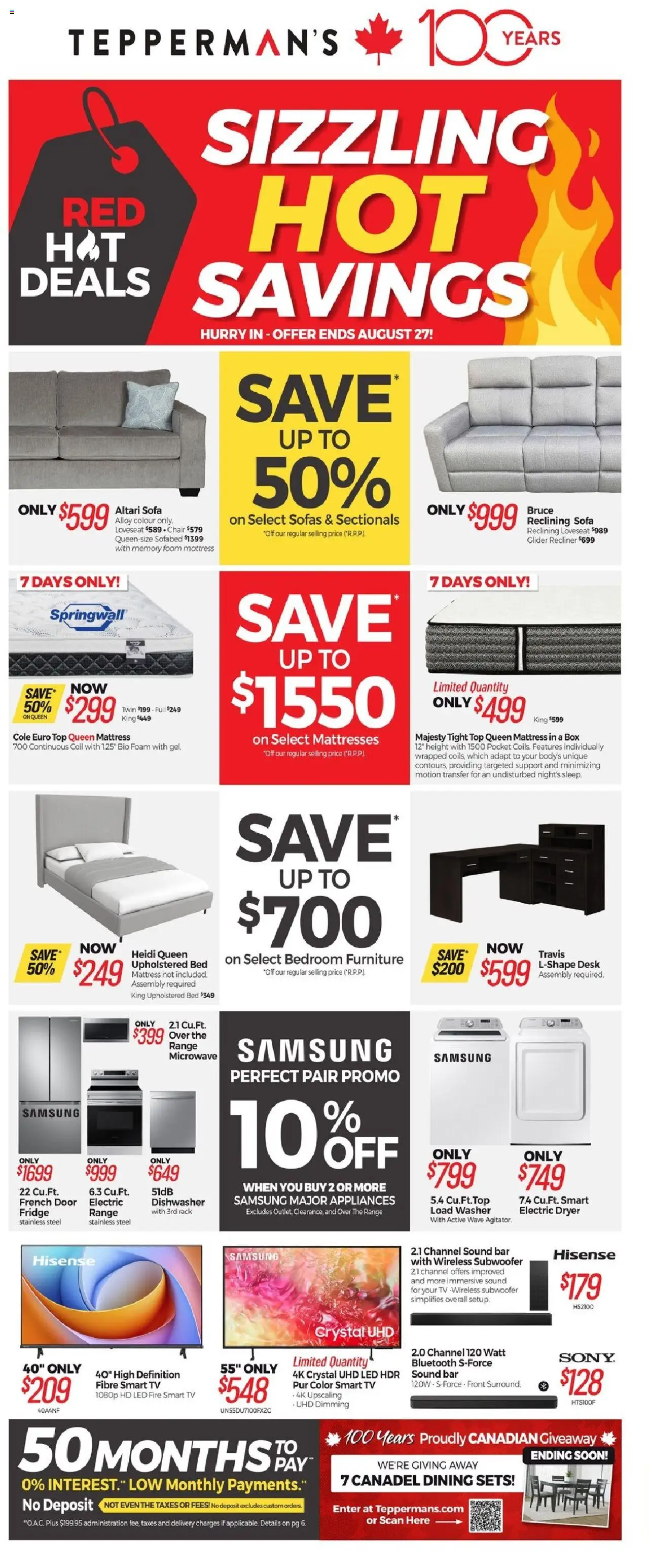 Tepperman's weekly flyer / circulaire - page 1- valid from Aug 21, 2025