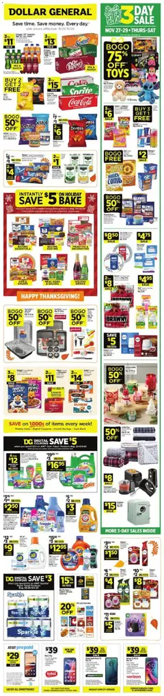 Preview Dollar General Weekly Ad valid from 11/23/2025