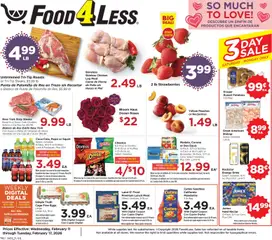 Preview Food 4 Less Weekly Ad valid from 02/11/2026