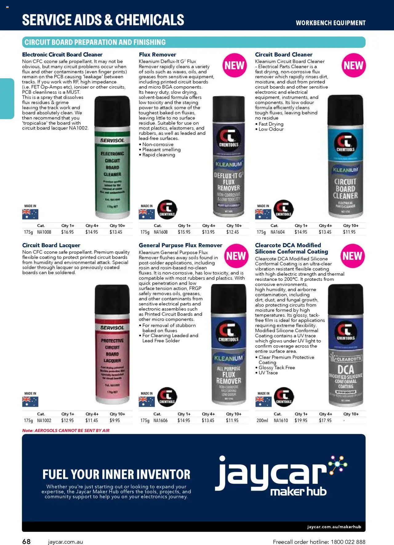 Jaycar Engineering & Scientific Catalogue 2025/2026  - page 68- valid from 09/07/2025