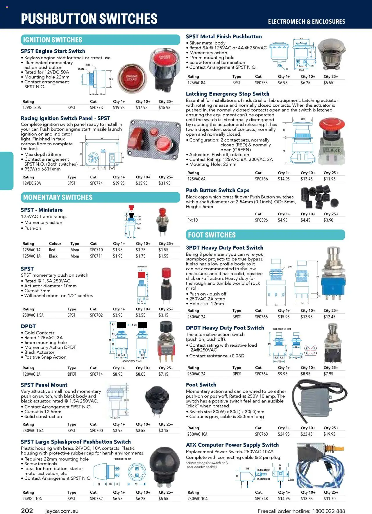 Jaycar Engineering & Scientific Catalogue 2025/2026  - page 202- valid from 09/07/2025