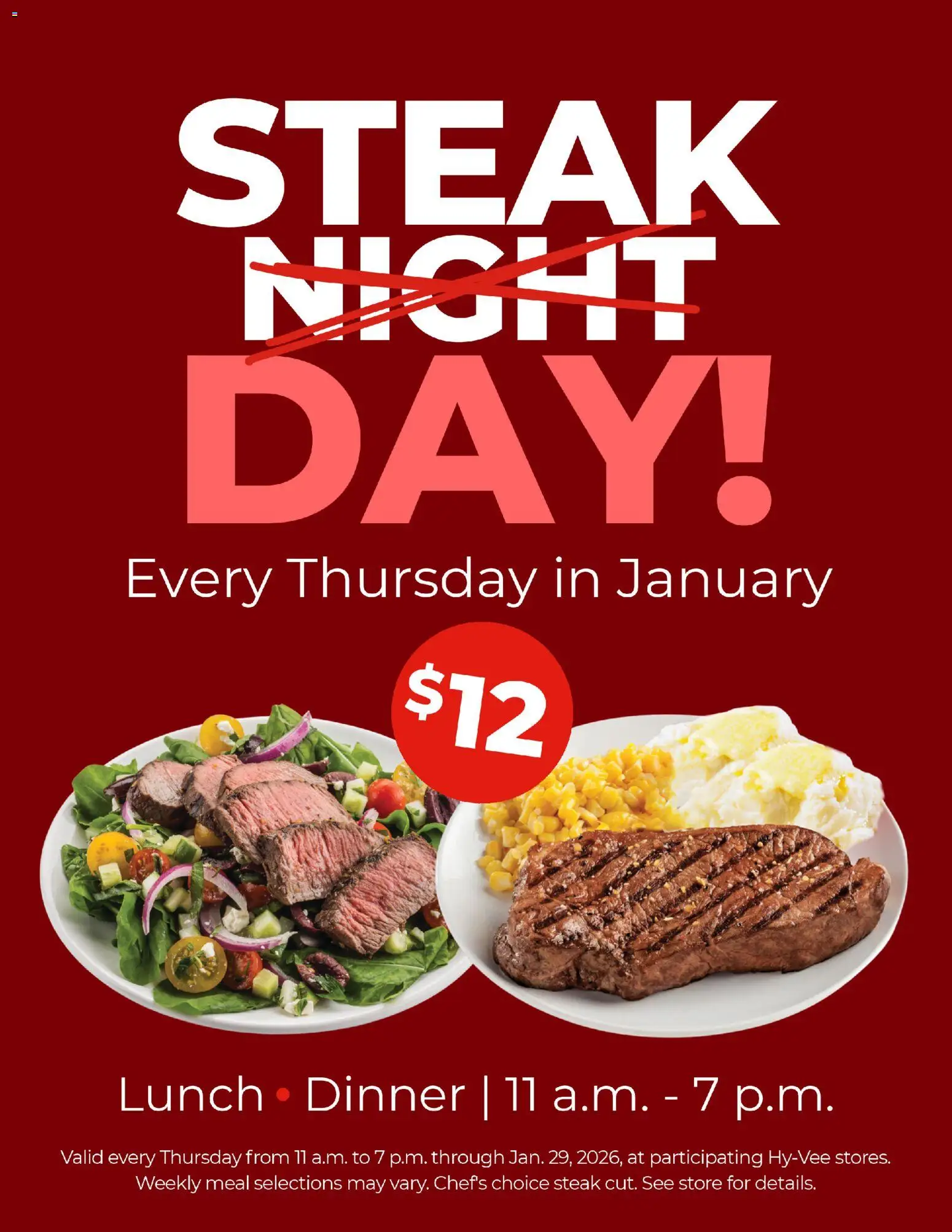 HyVee Steak Day - page 1- valid from 01/01/2026