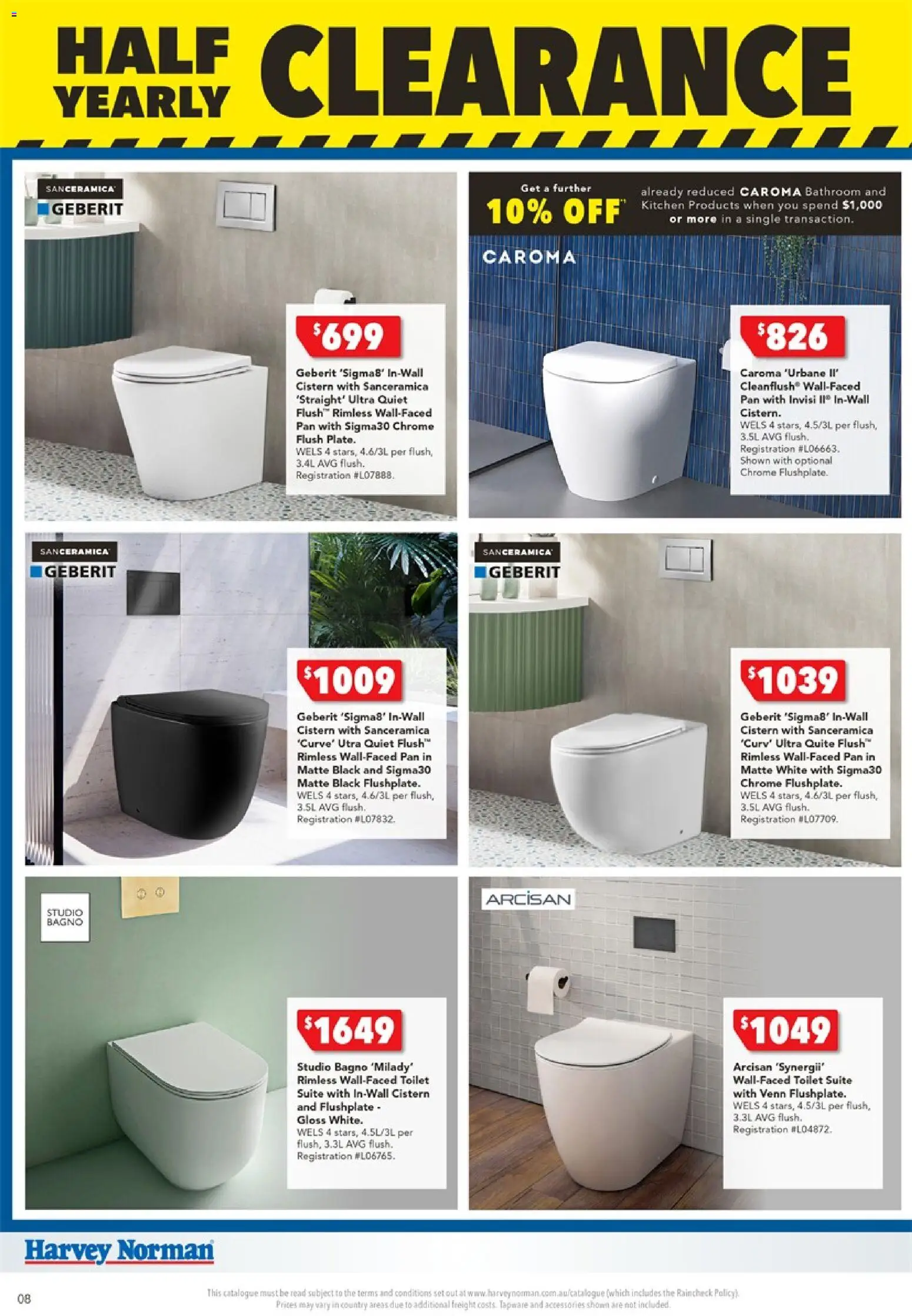 Harvey Norman - Bathroom Clearance - page 8- valid from 25/12/2025