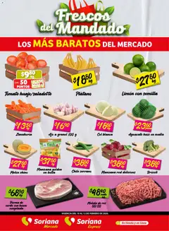 Soriana - Frescos del Mandado Mercado: BCS, Son y Sin válido desde 10/02/2026