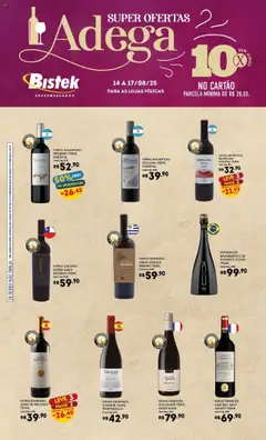 Pré-visualização Bistek Supermercados - Ofertas Adega válida a partir de 14/08/2025