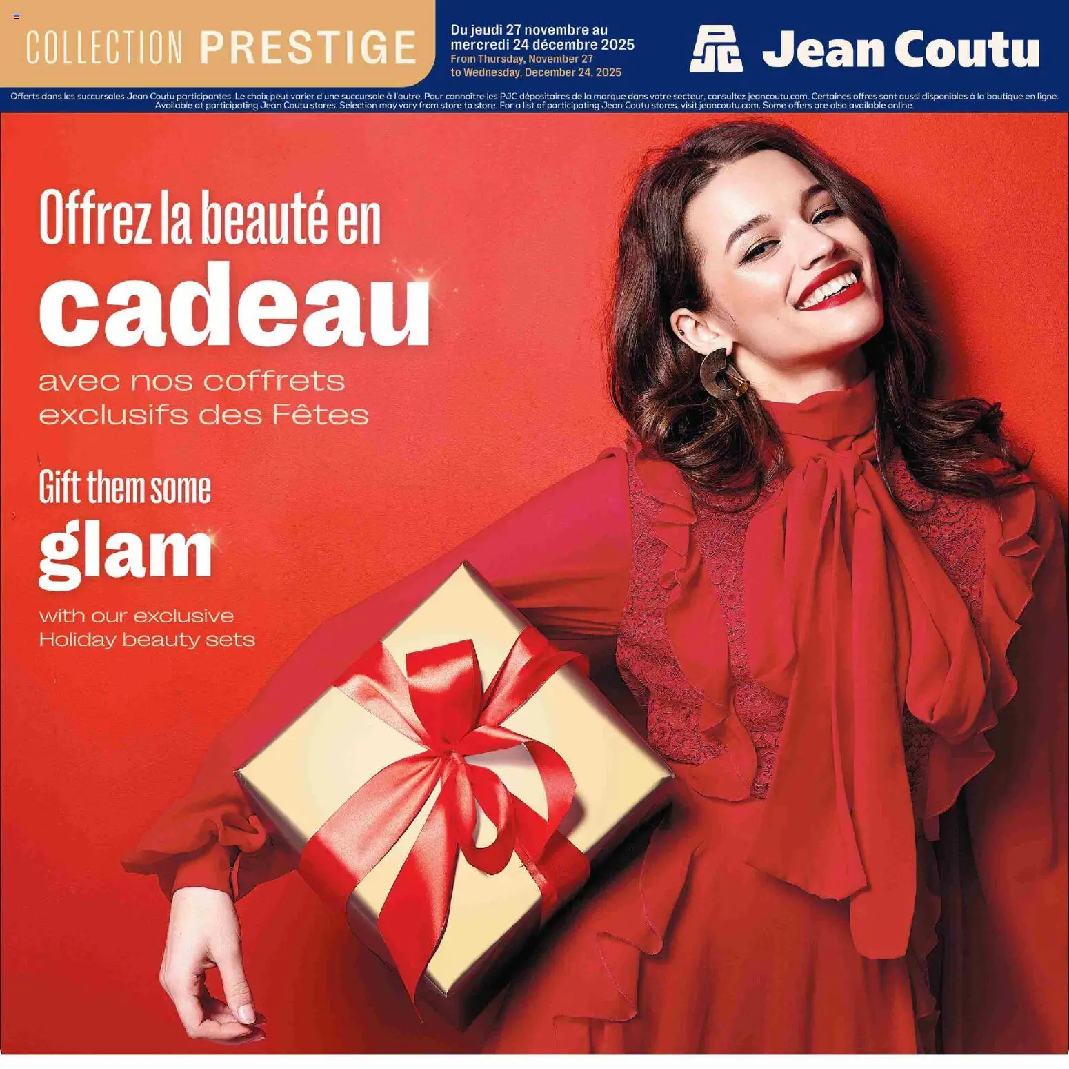 Jean Coutu - Encart beauté prestige des fêtes - page 1- valid from Dec 4, 2025