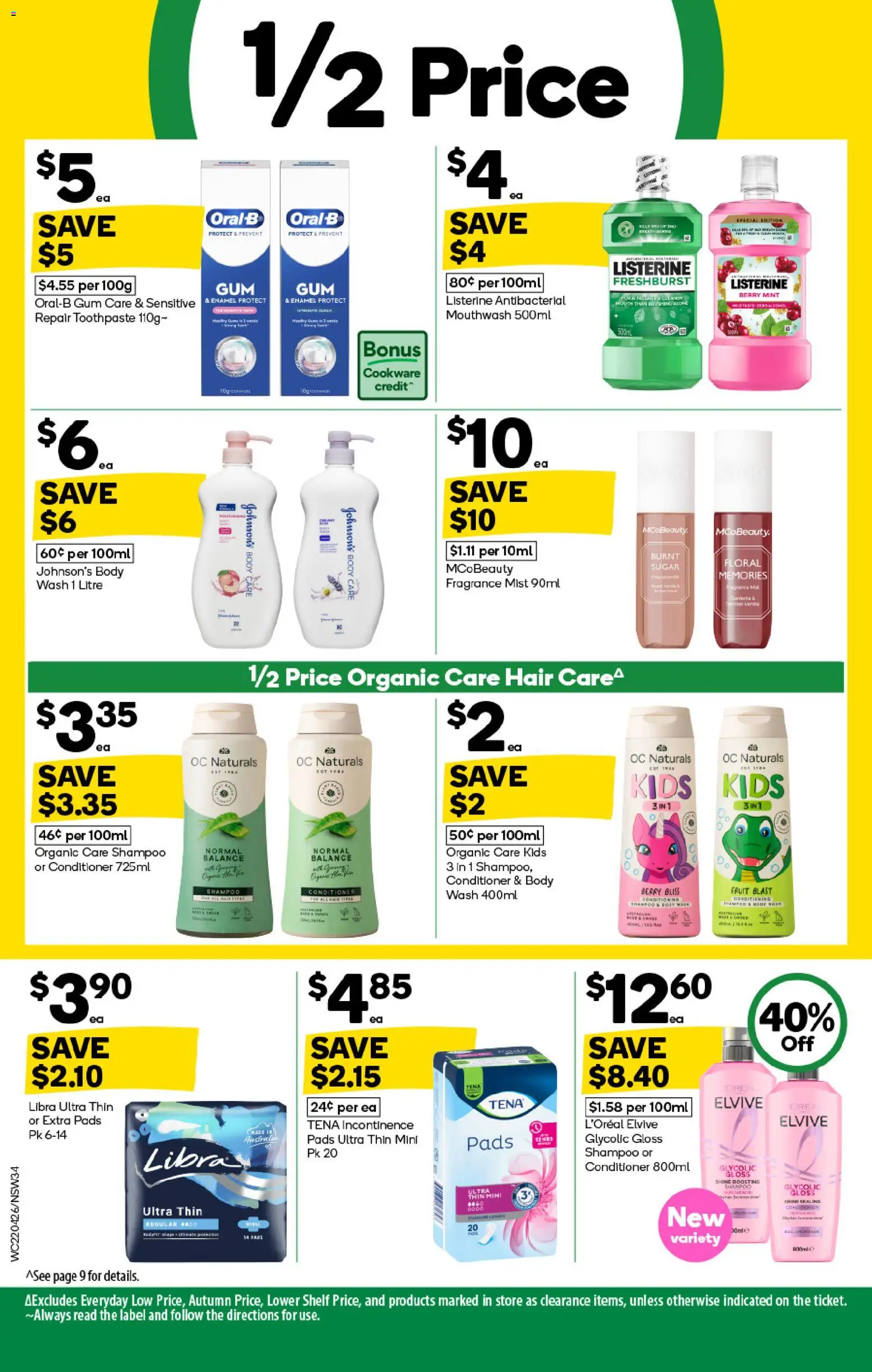 Woolworths catalogue  - page 34- valid from 22/04/2026