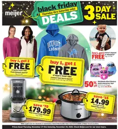 Preview Meijer Black Friday Deals valid from 11/27/2025