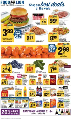 Preview Food Lion Weekly Ad valid from 08/20/2025