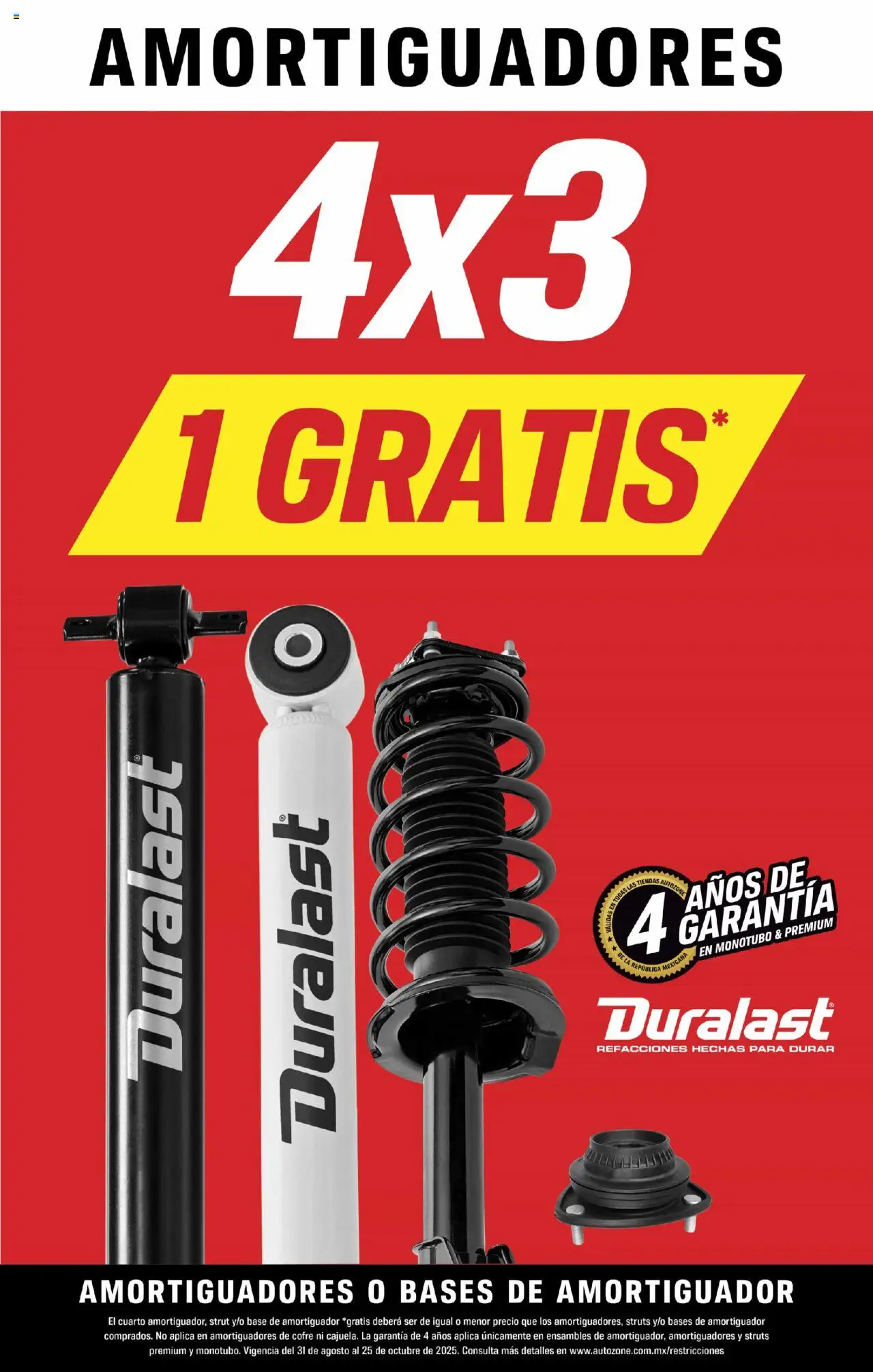 AutoZone catálogo - página 1- válido desde 31/08/2025
