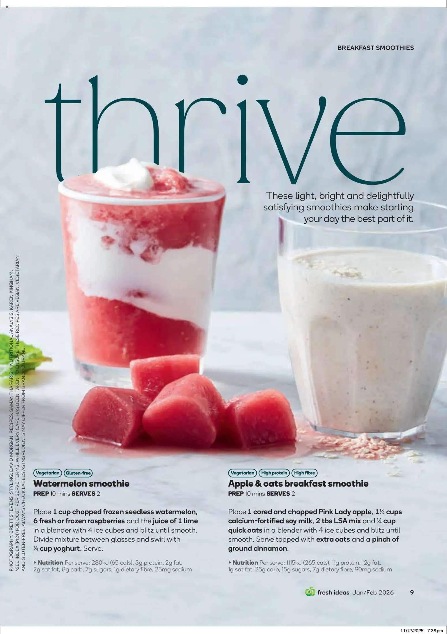 Woolworths Fresh Ideas Magazine - page 9- valid from 14/01/2026