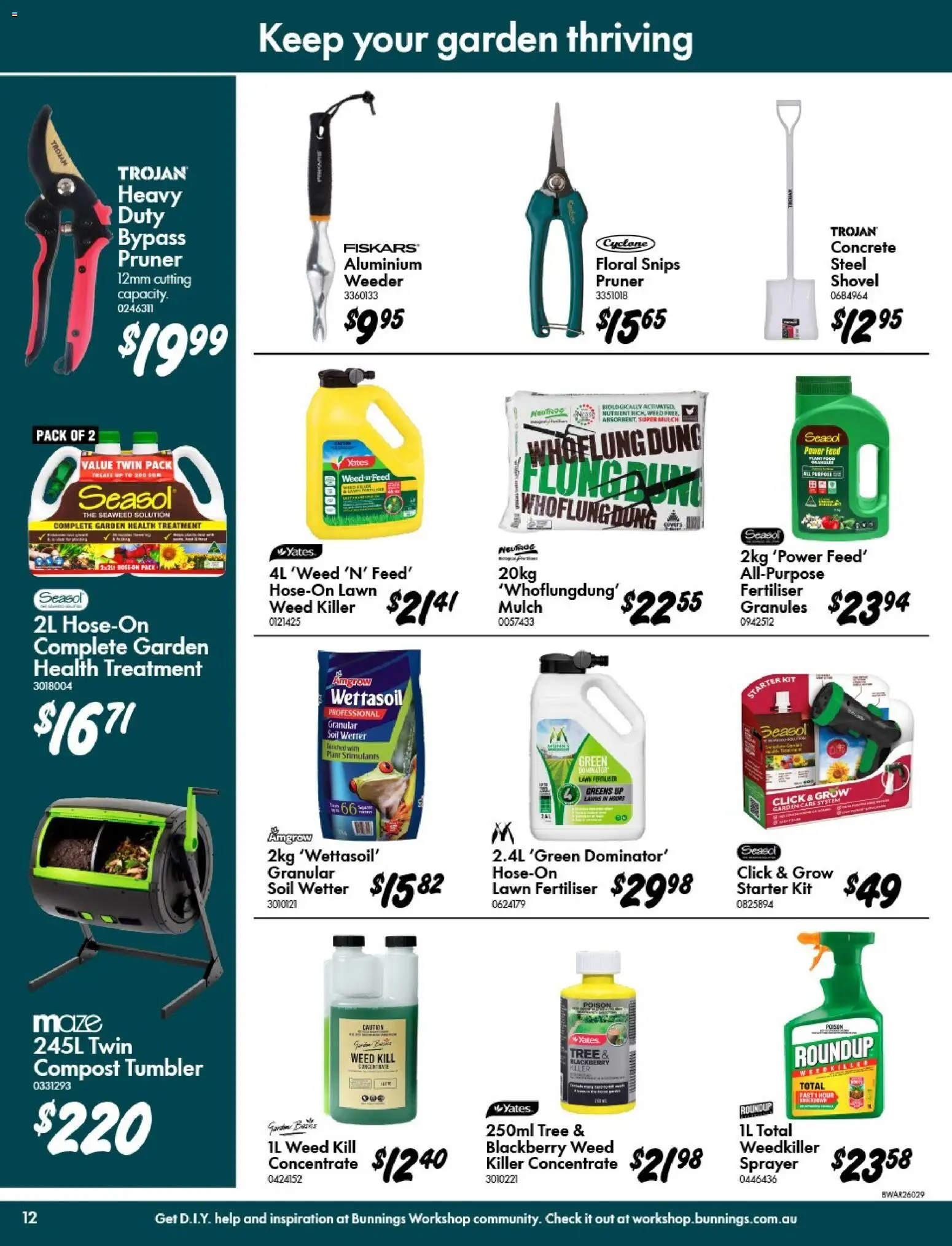 Bunnings Warehouse Summer Fun Summer Done Catalogue - page 12- valid from 07/01/2026