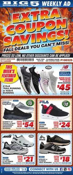 Preview Big 5 Sporting Goods Weekly Ad valid from 10/03/2025